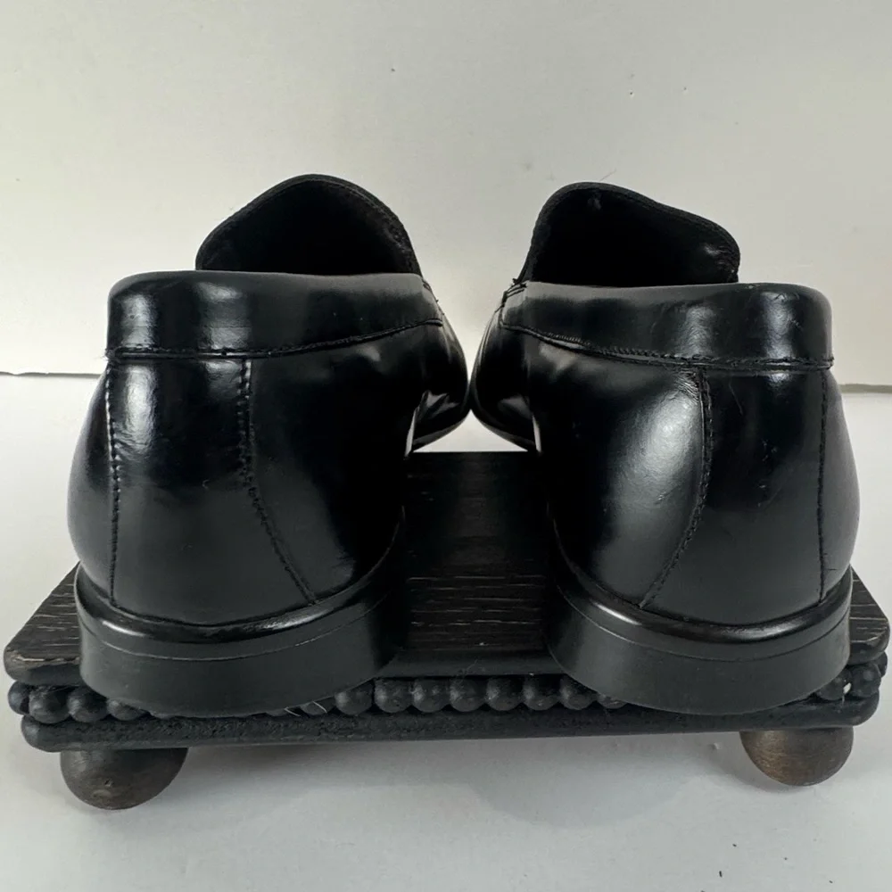 Donald J Pliner Italy Black Leather Penny Loafers Men's 11 Dress Shoes
